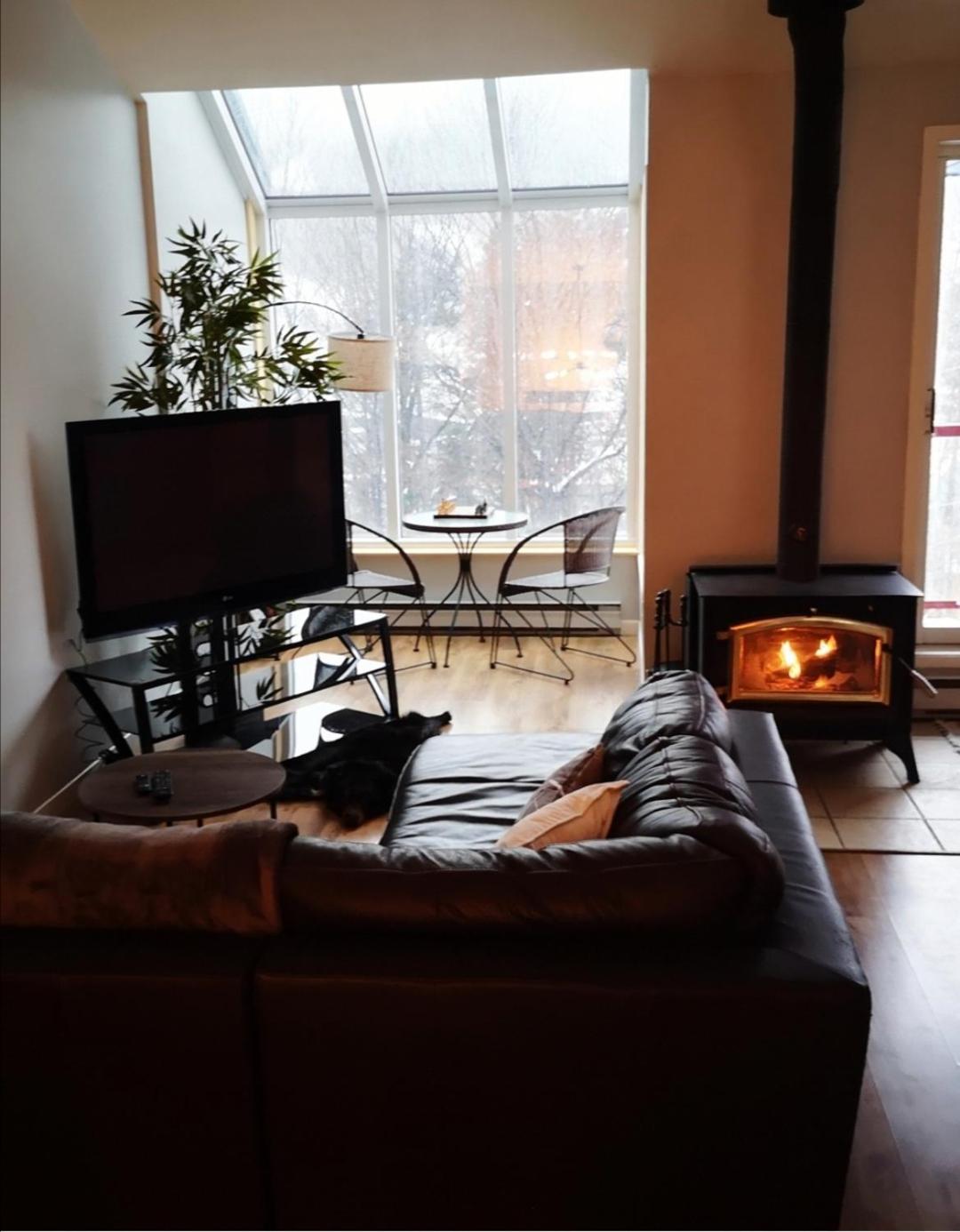 Condo Sur 2 Niveaux Avec Magnifique Vue Sur La Montagne Стоунхем Экстерьер фото